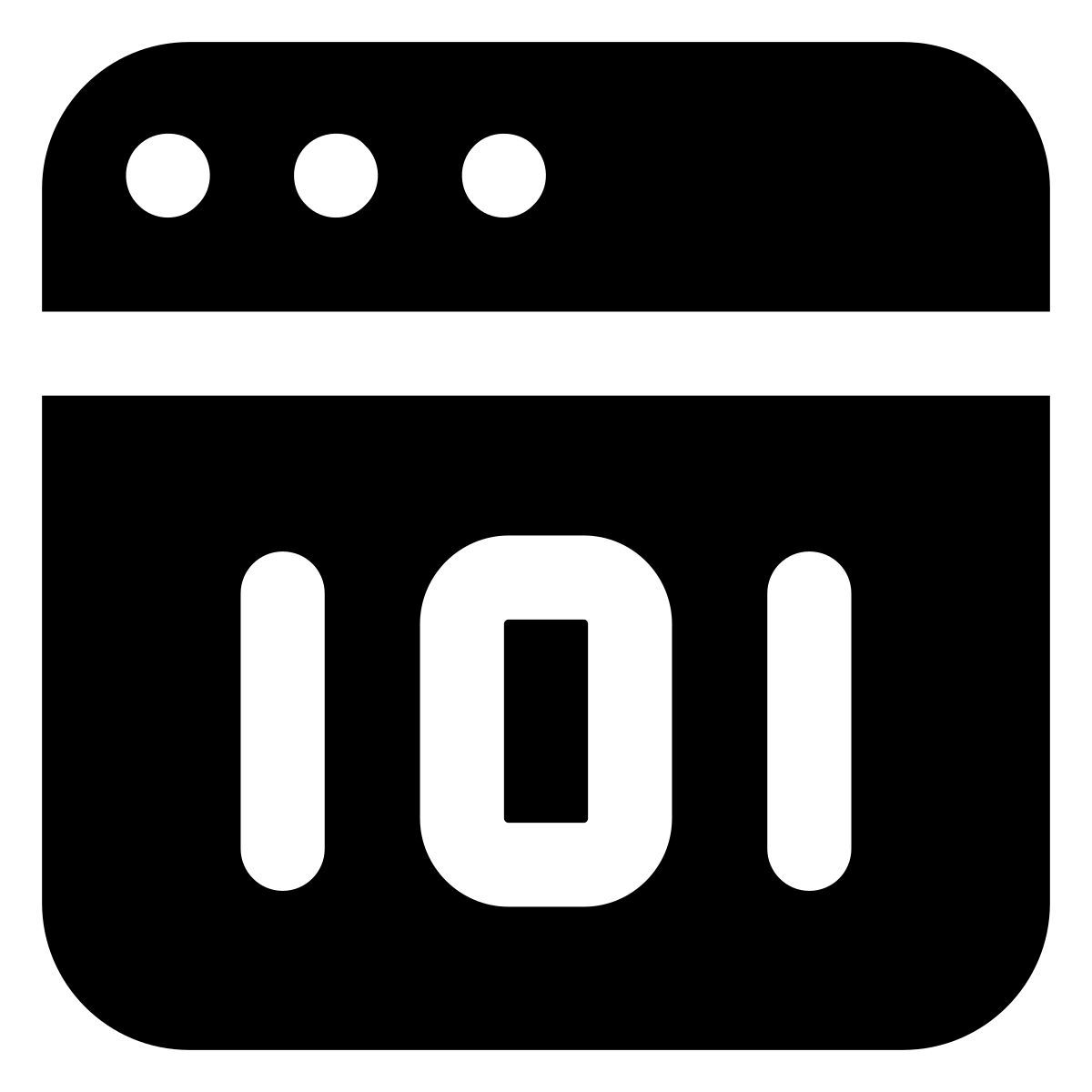 binary code icon