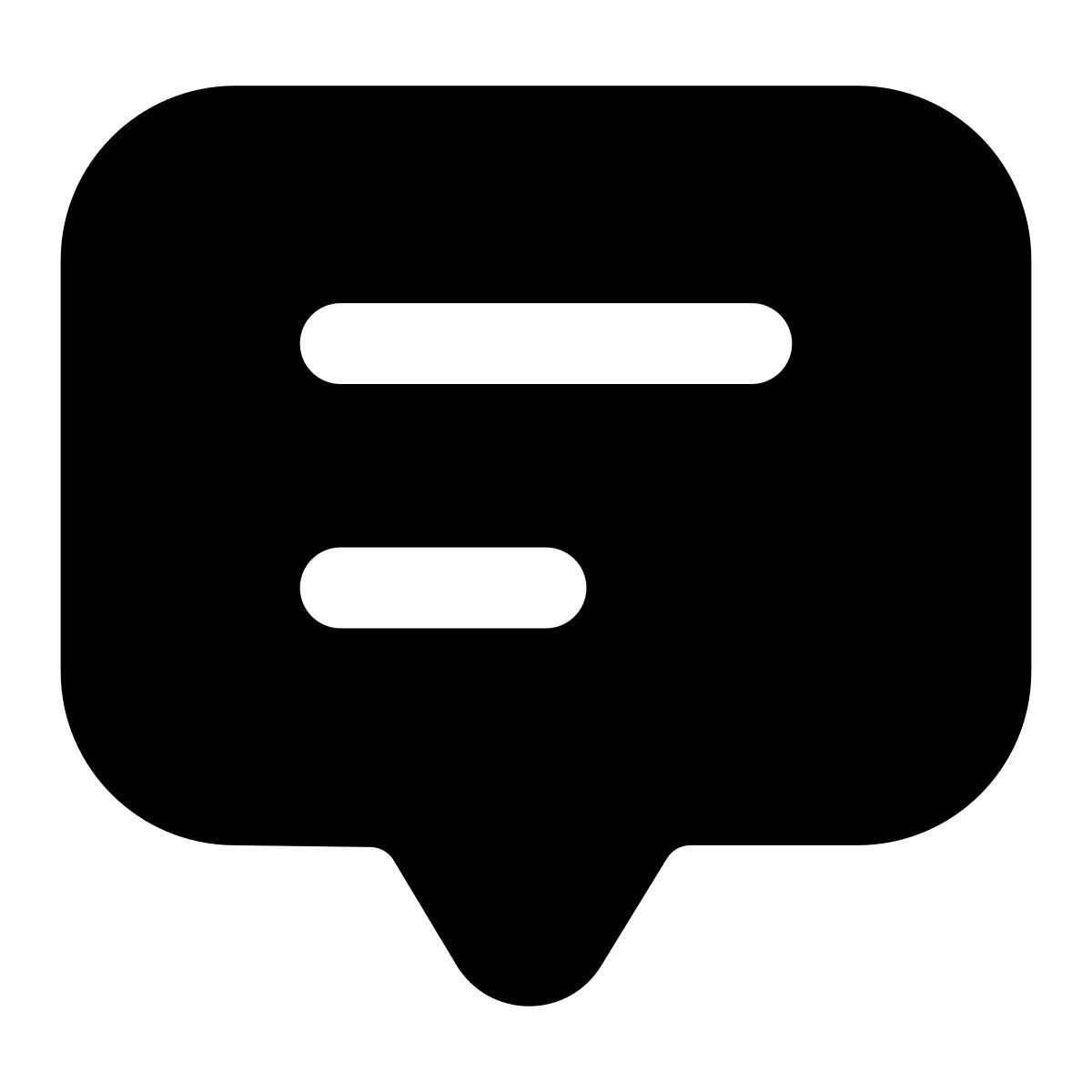 Bulle de conversation avec points icon