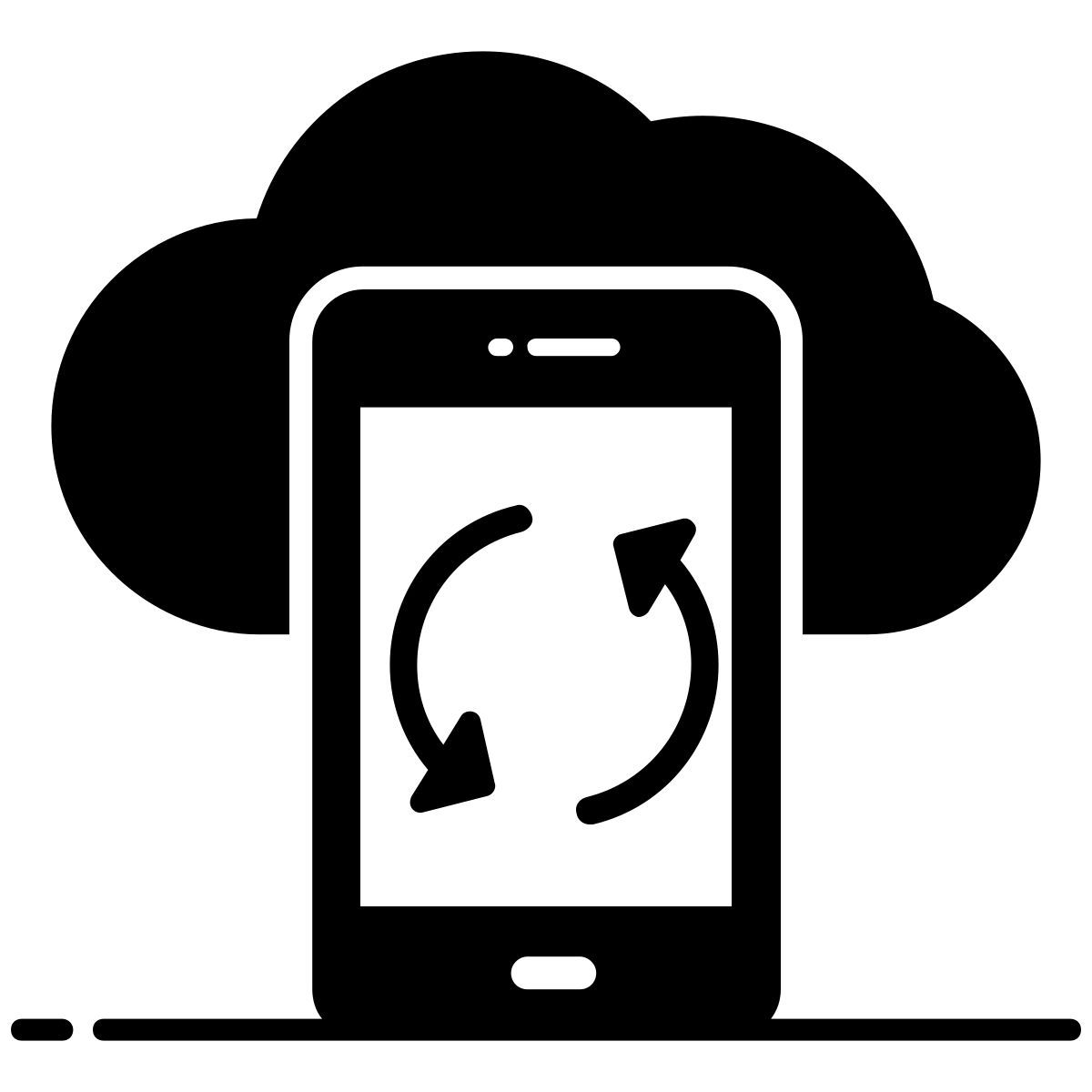 synchronisation des données icon