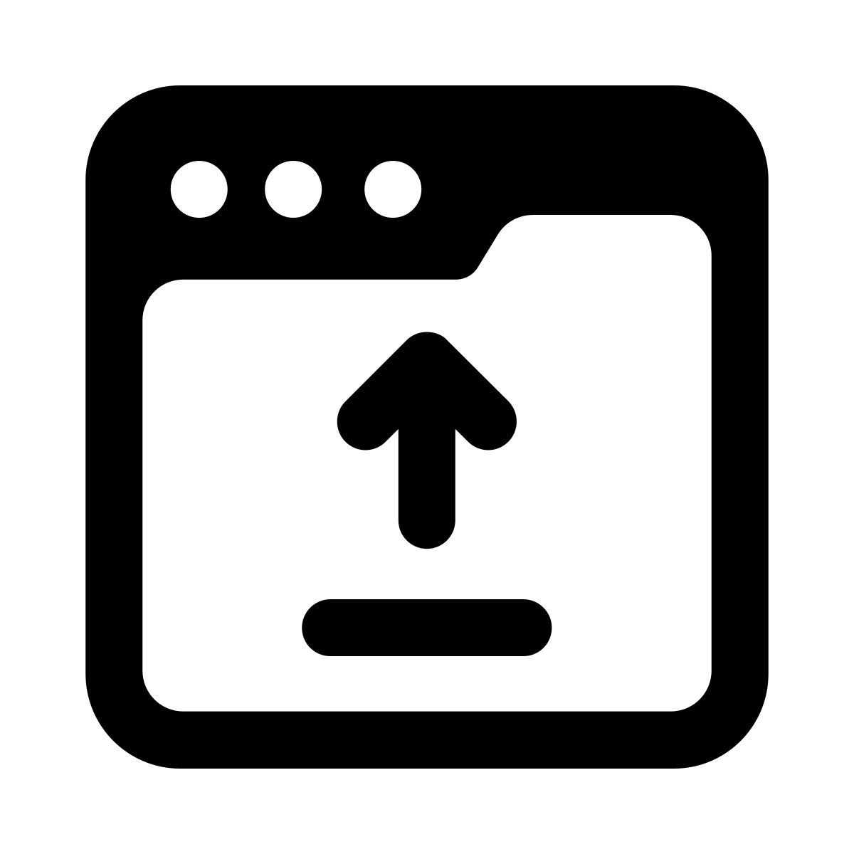 browser upload icon