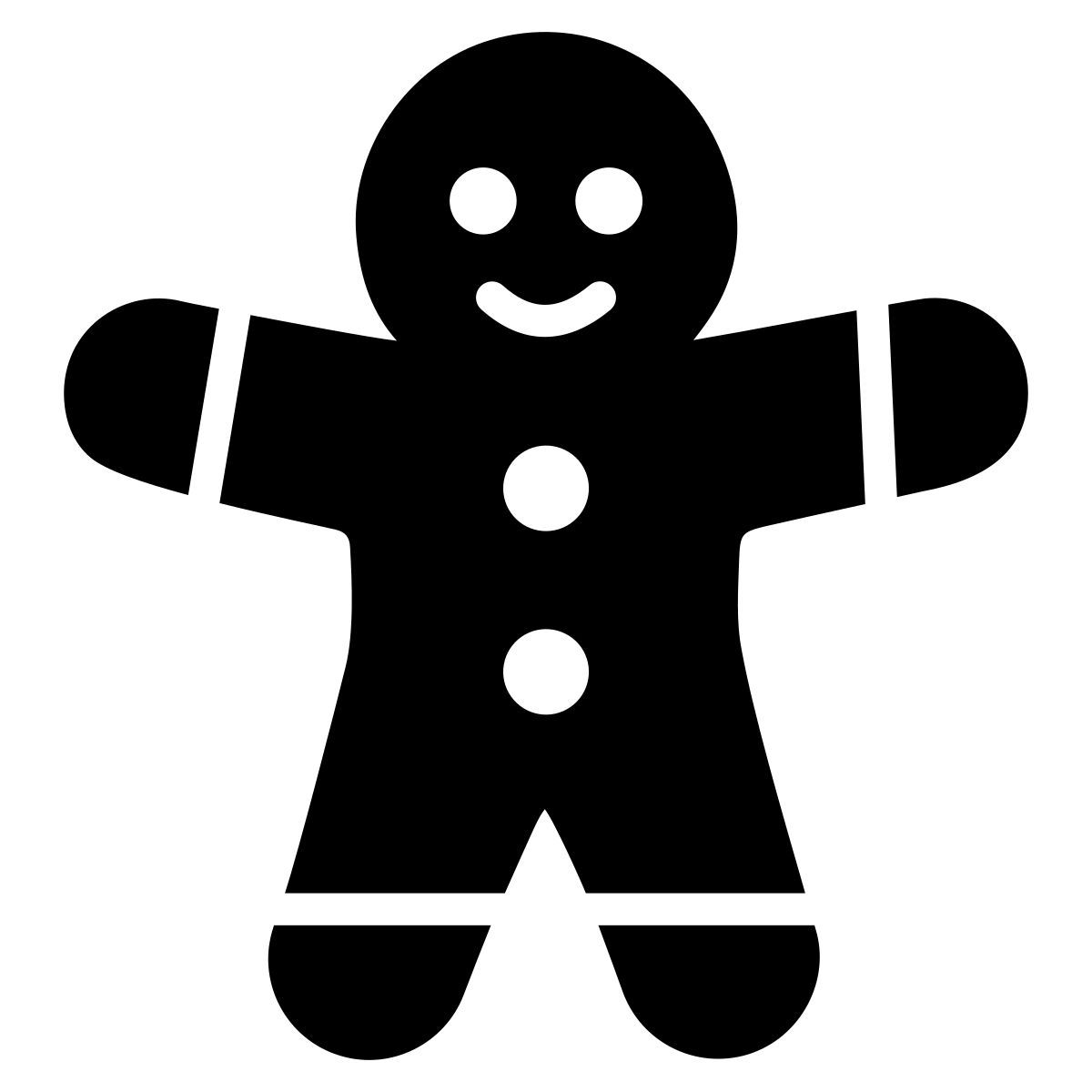 gingerbread man icon