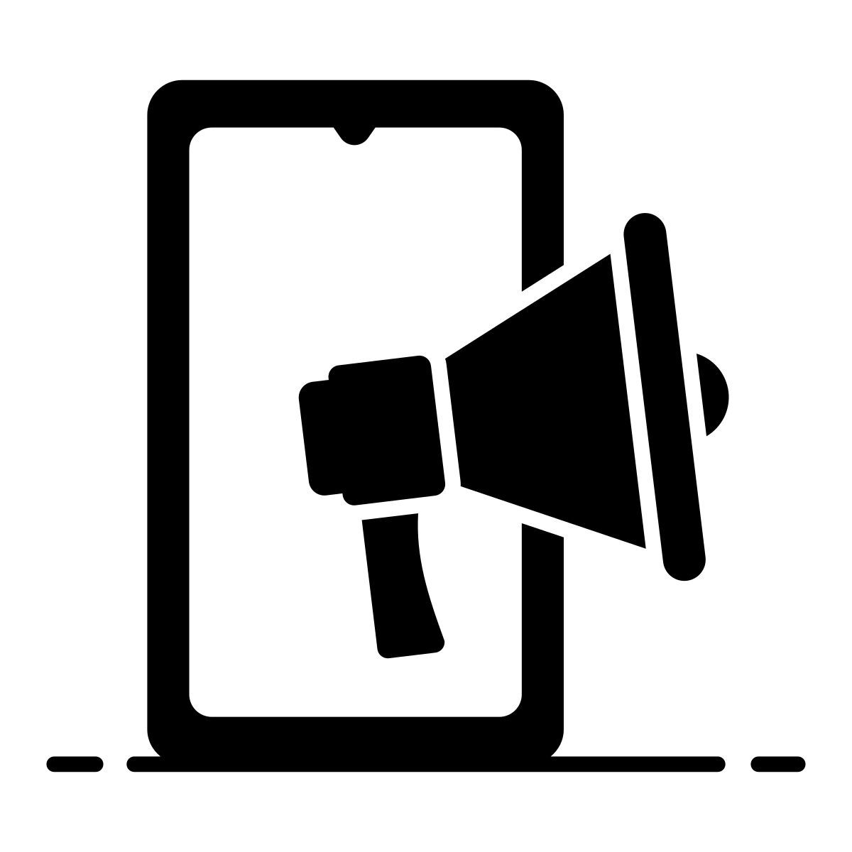 mobile marketing icon