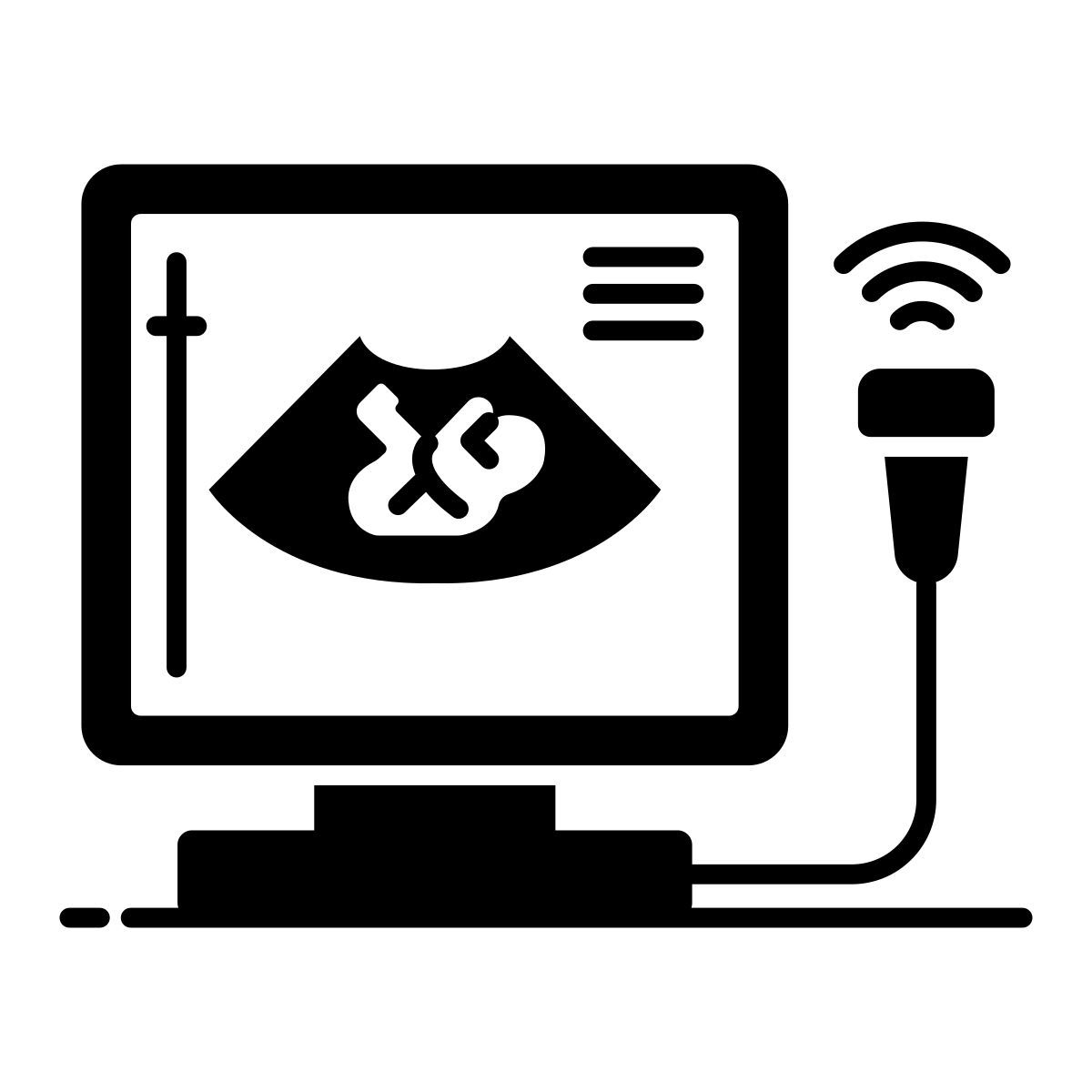 ultrasound machine icon