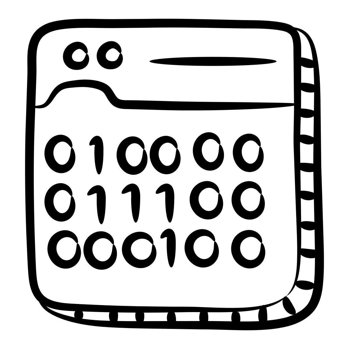 binary code icon