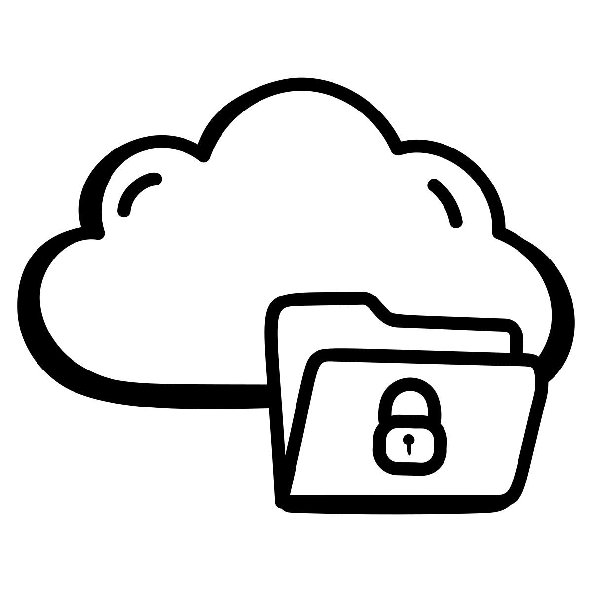 cloud ordner icon