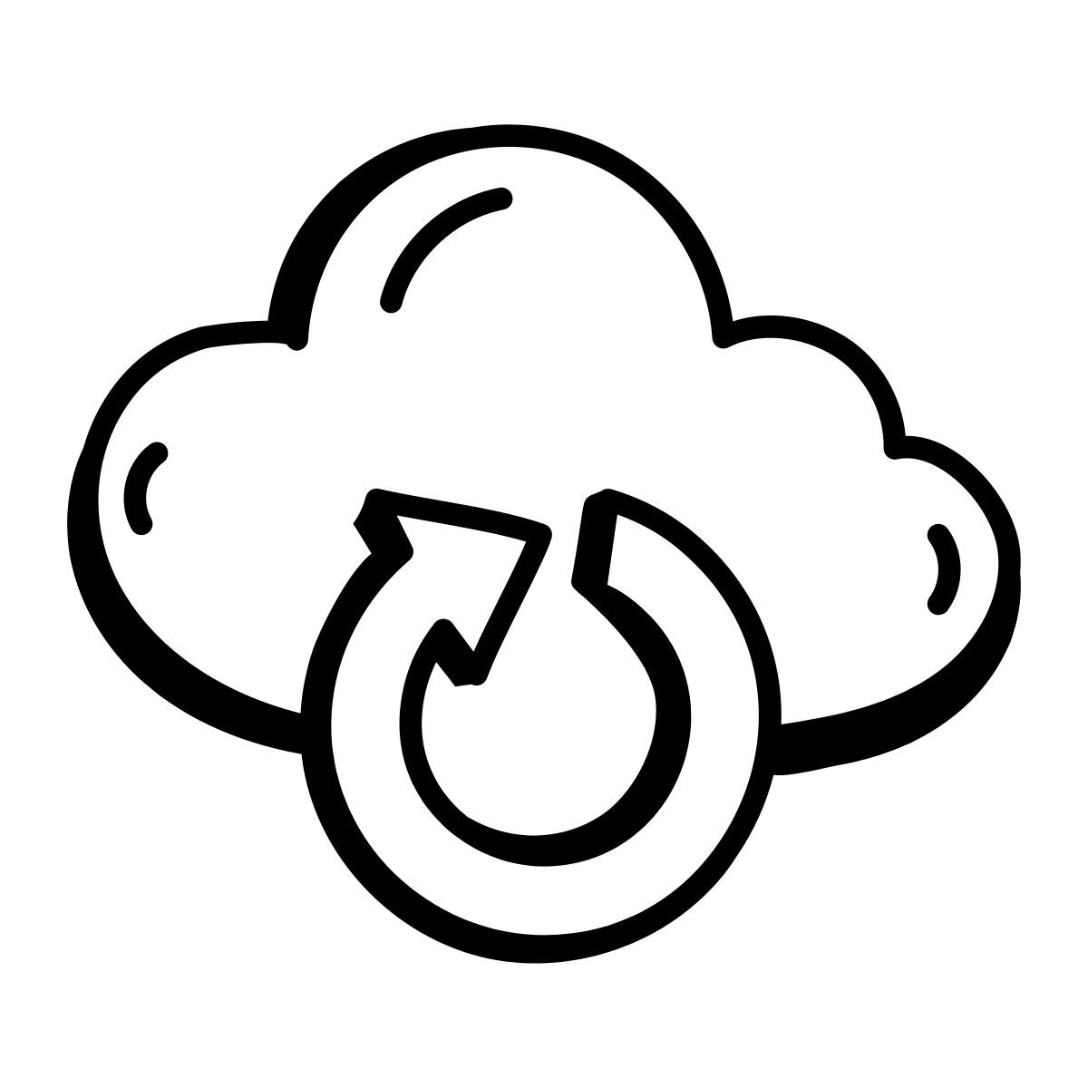 Sincronizzazione cloud icon