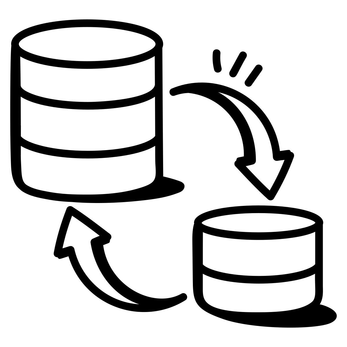 datos en ambas direcciones icon
