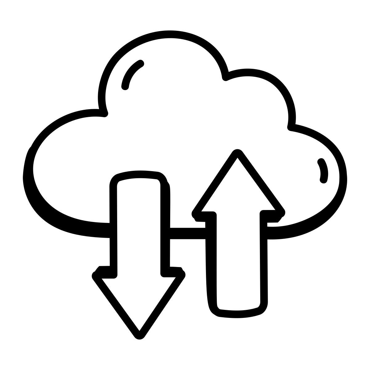両方向のデータ icon