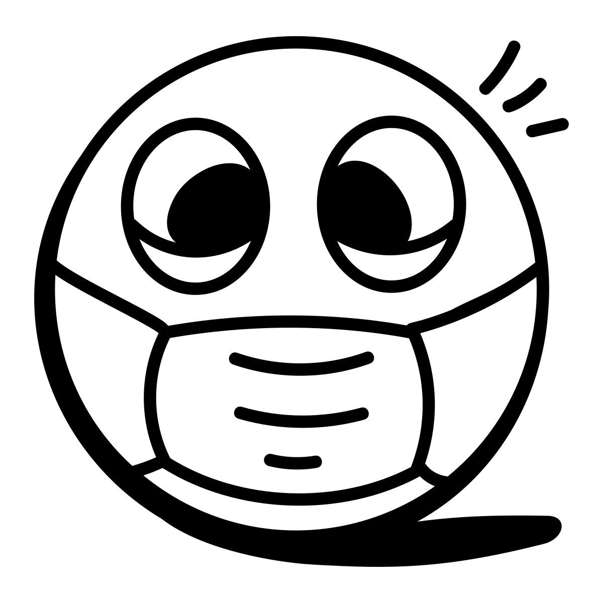 emoji na máscara icon