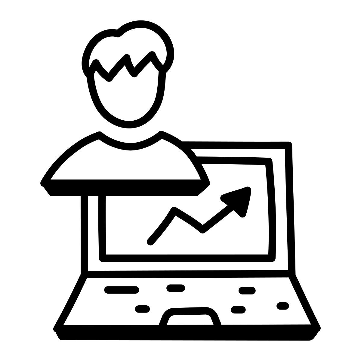 grafico di crescita icon