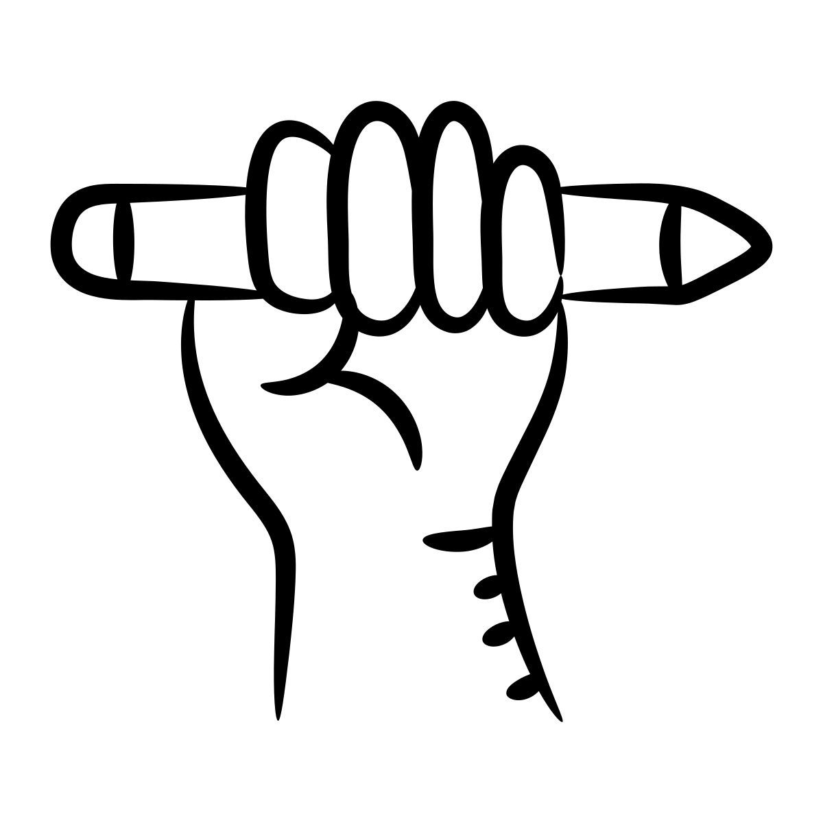 연필을 쥔 손 icon