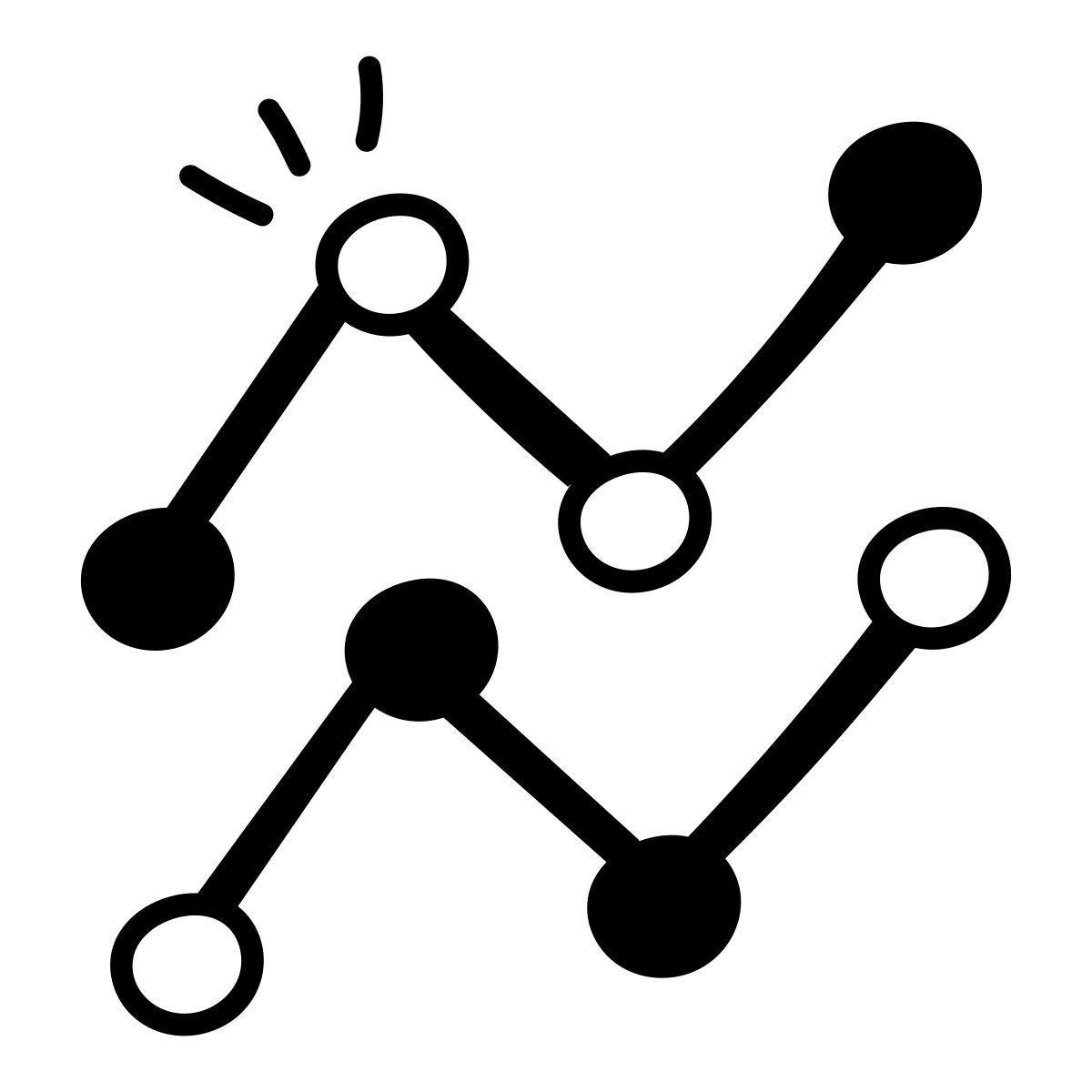 grafico a linee icon