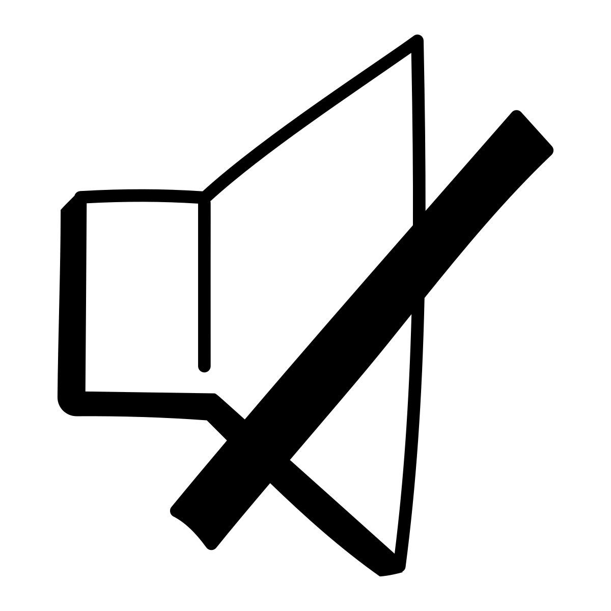 mute sound icon