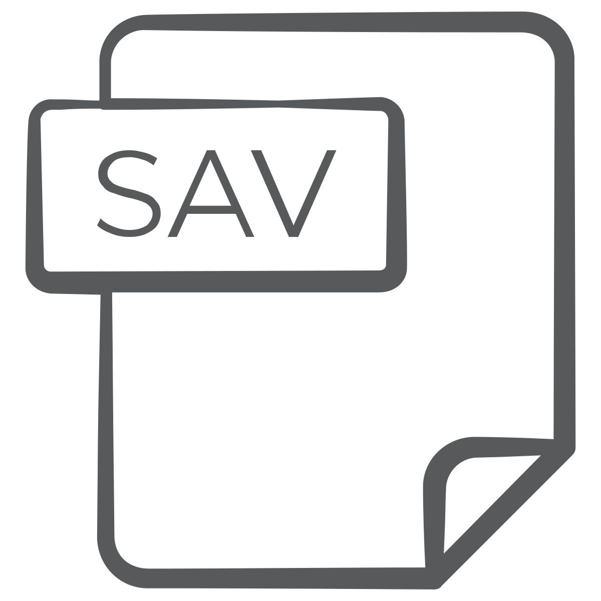 sav file icon