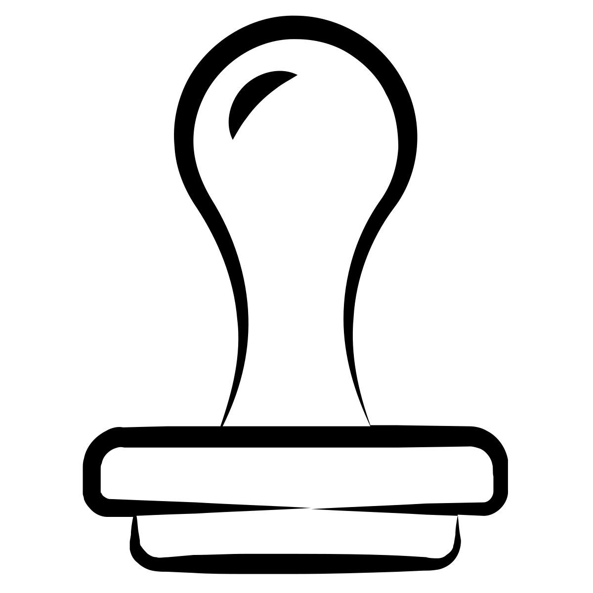 штамп, вид снизу icon