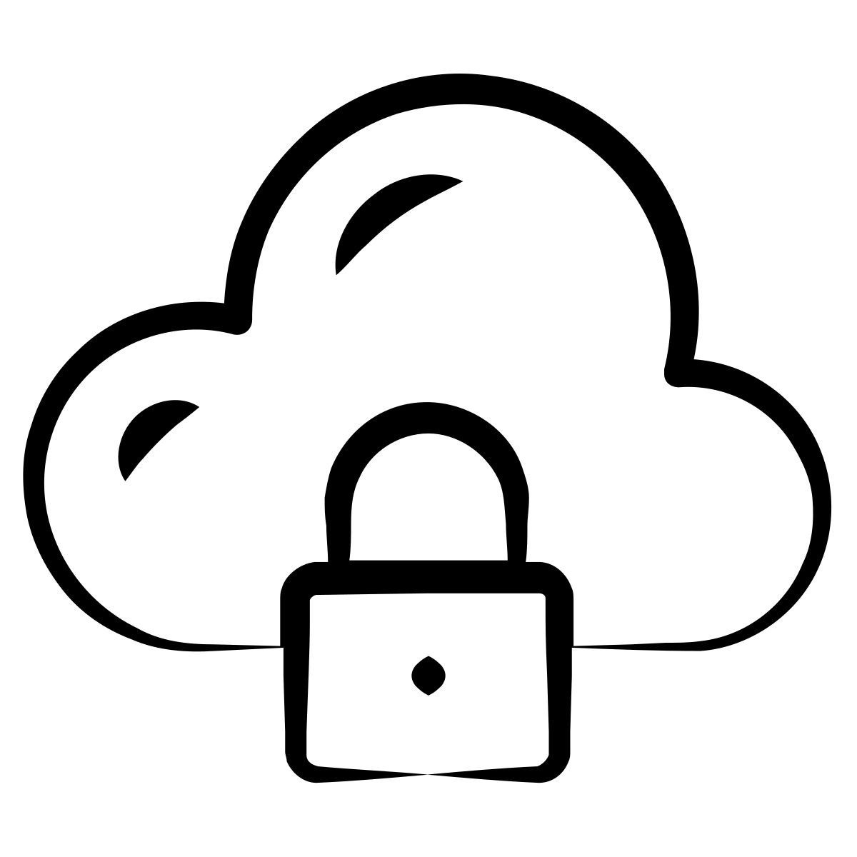 cloud lock icon