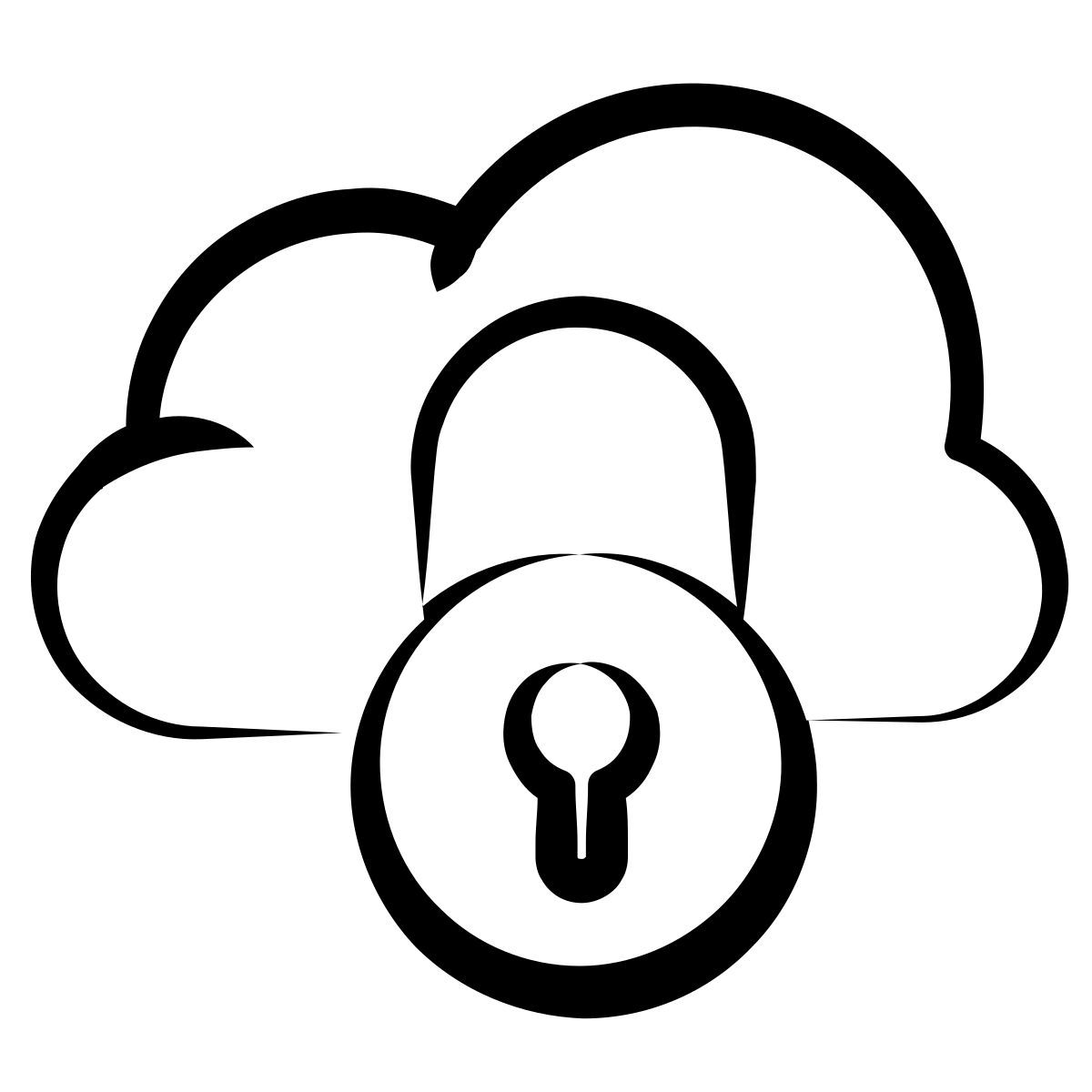 cloud lock icon