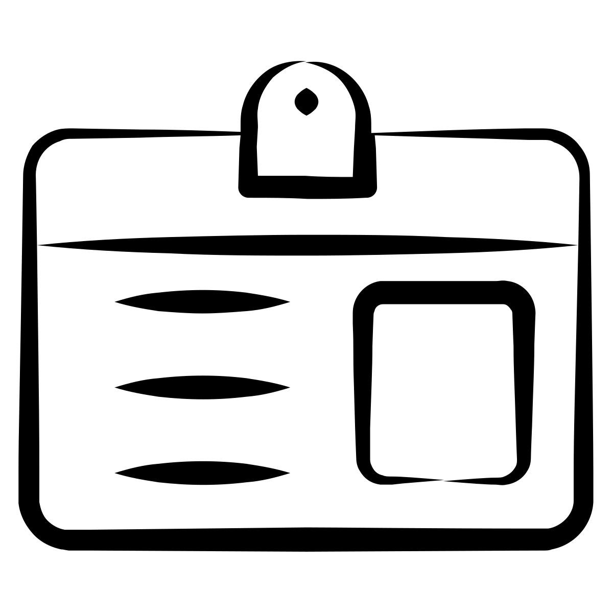 cartão de identificação icon