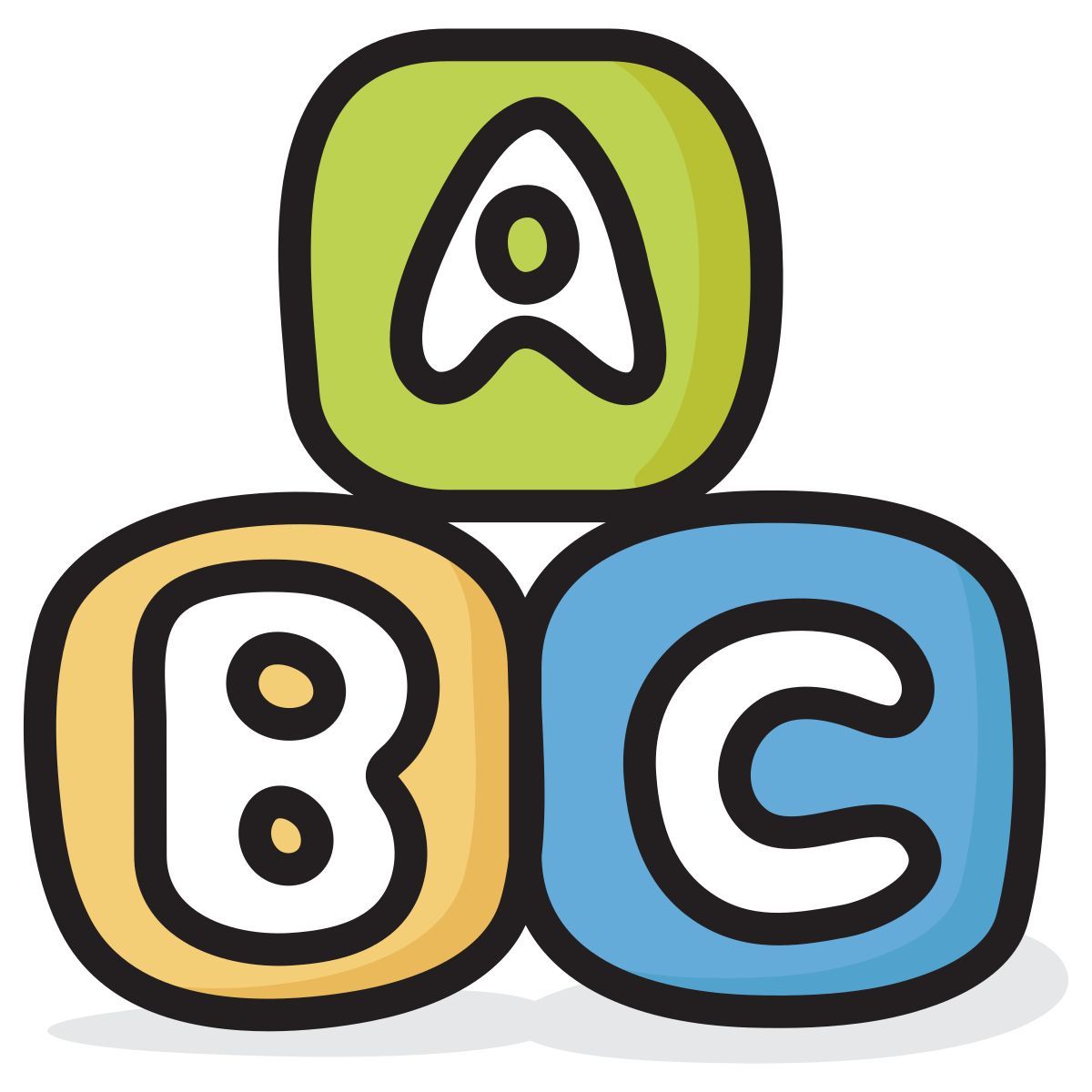 alphabet blocks icon