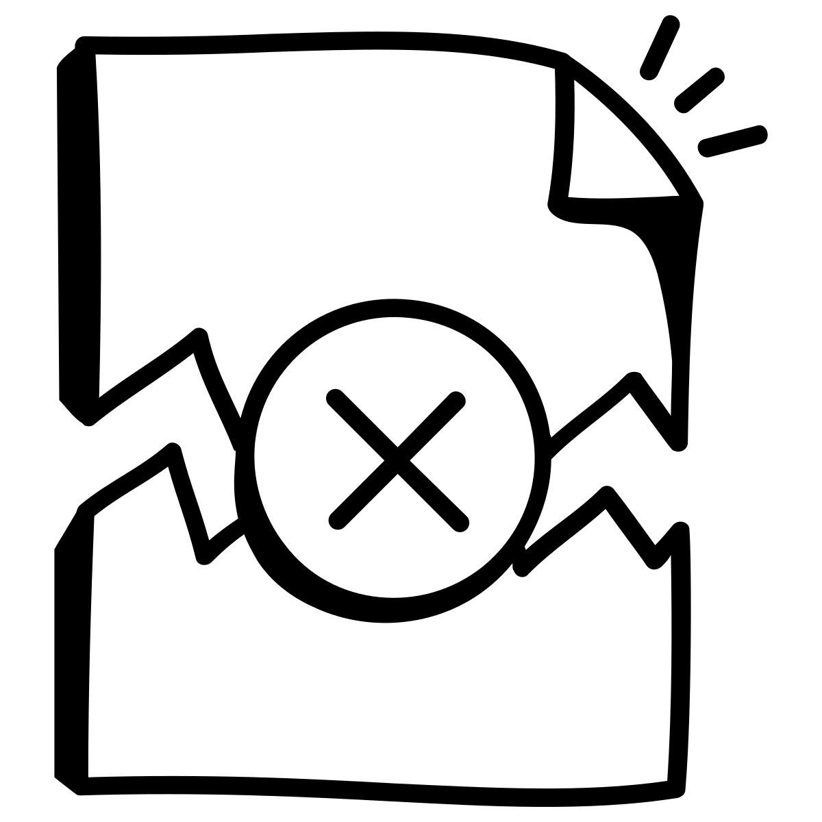 fichier corrompu icon