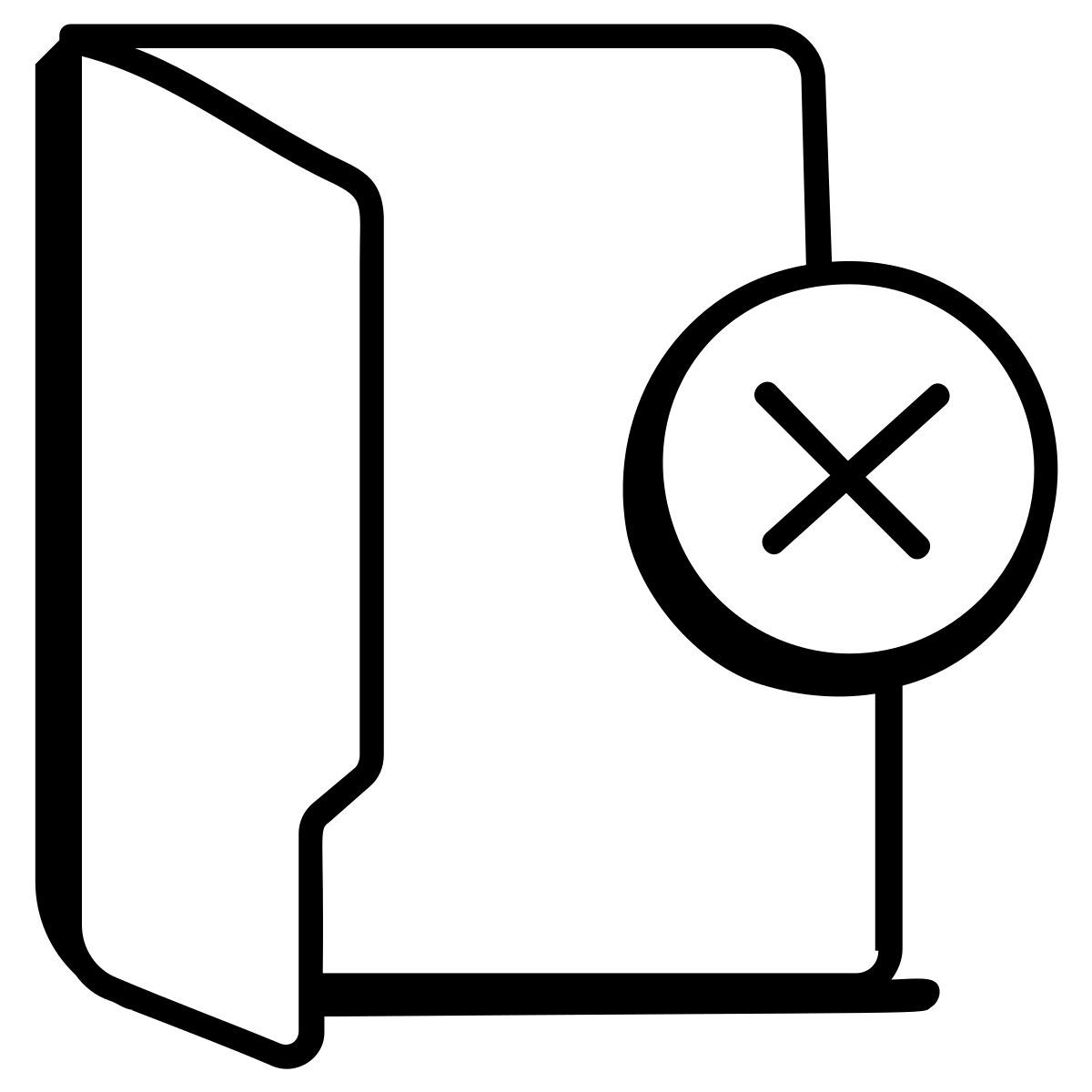 eliminar carpeta icon