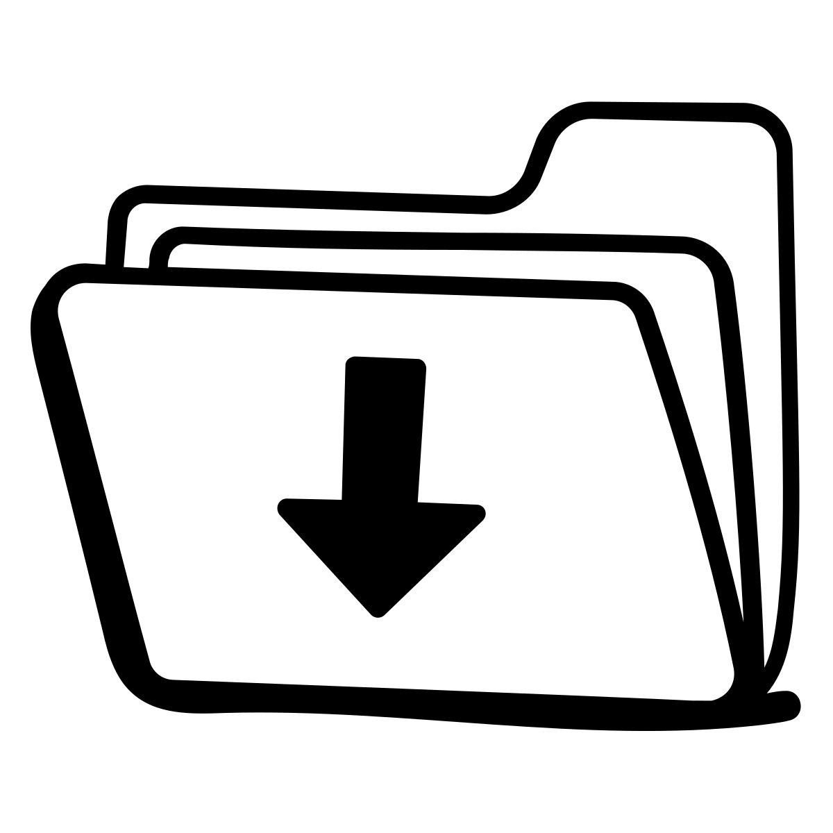 ordner herunterladen icon