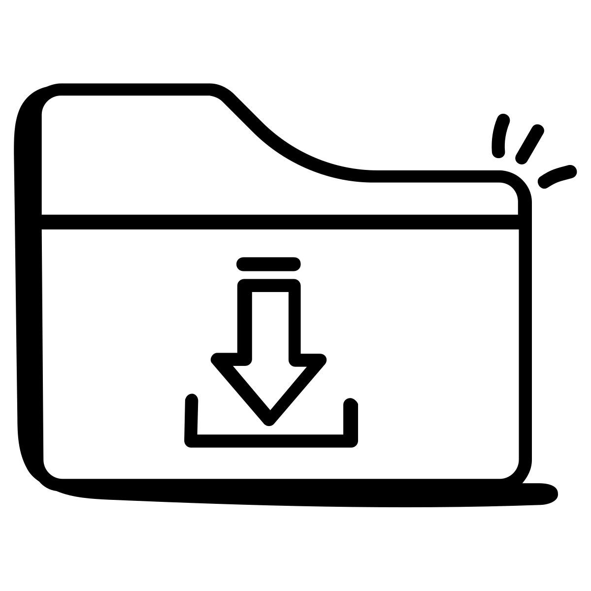 ordner herunterladen icon