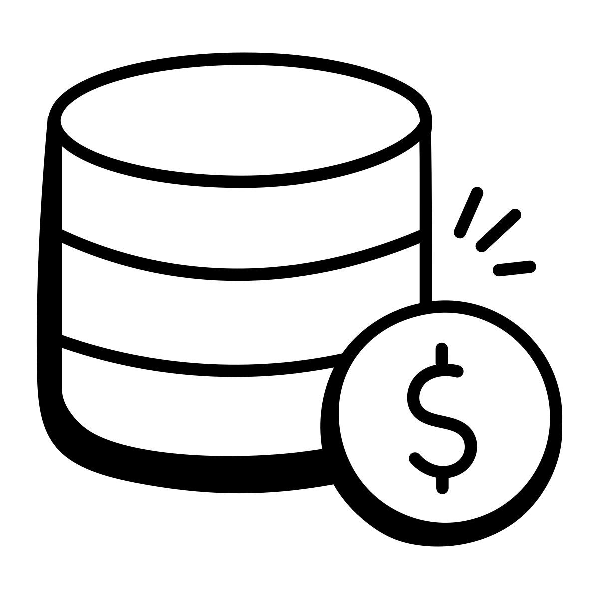 banca dati finanziaria icon