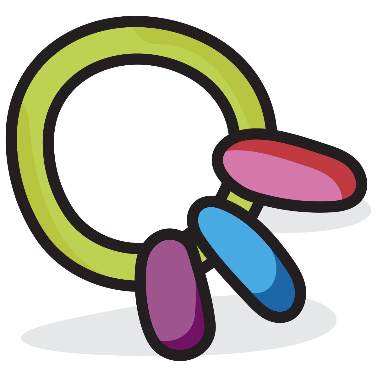 teether ring icon