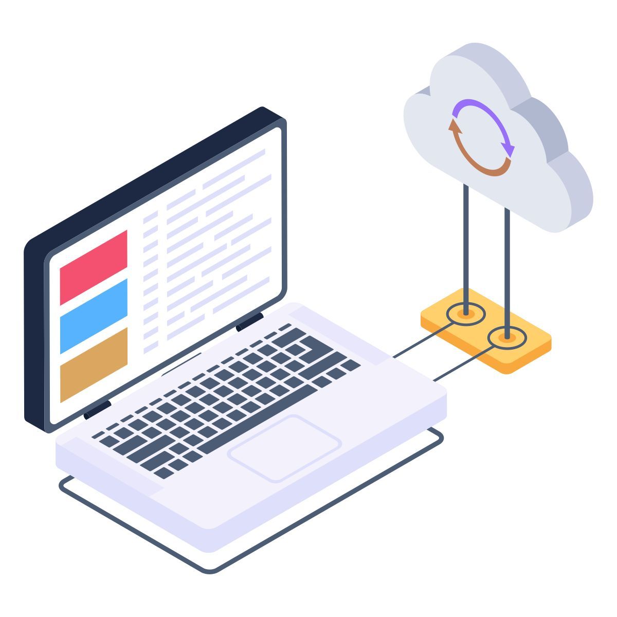 Server cloud icon