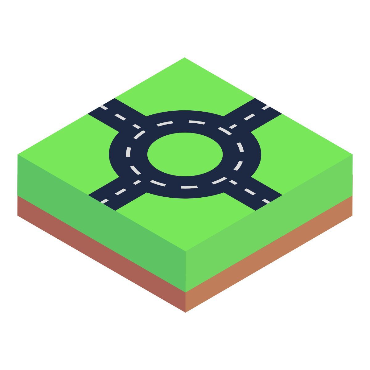 cruce de carreteras icon