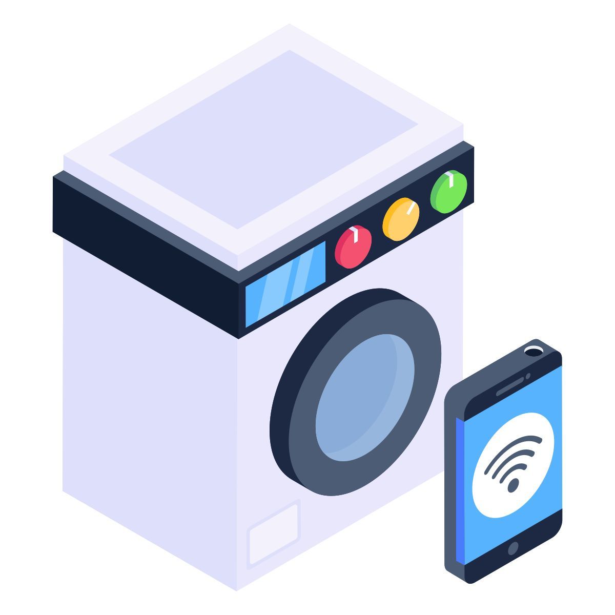 smart washing machine icon