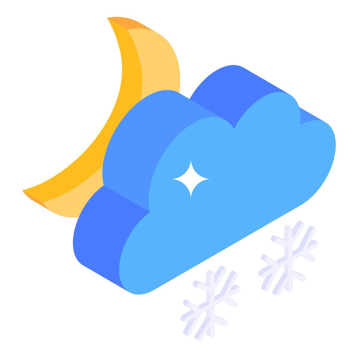 snow cloud icon