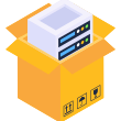 external Data-Server-sustainable-packaging-and-ecology-smashingstocks-isometric-smashing-stocks icon