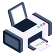 external Printer-photography-and-graphic-design-smashingstocks-isometric-smashing-stocks icon