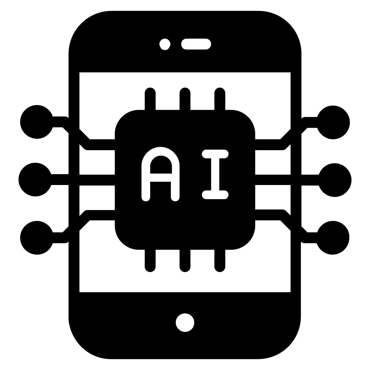 intelligenza artificiale per smartphone icon