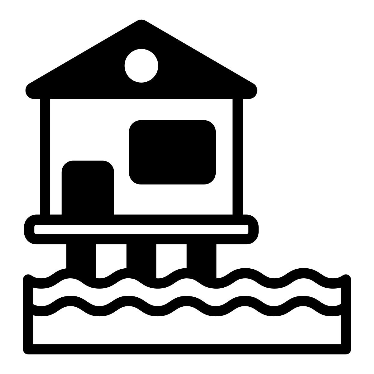 beach hut icon