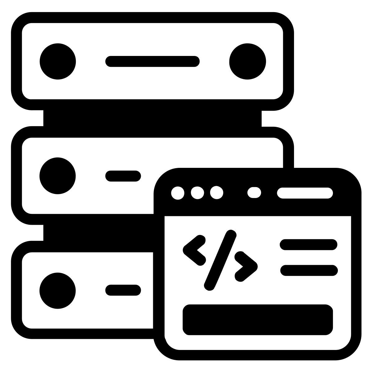 binary code icon