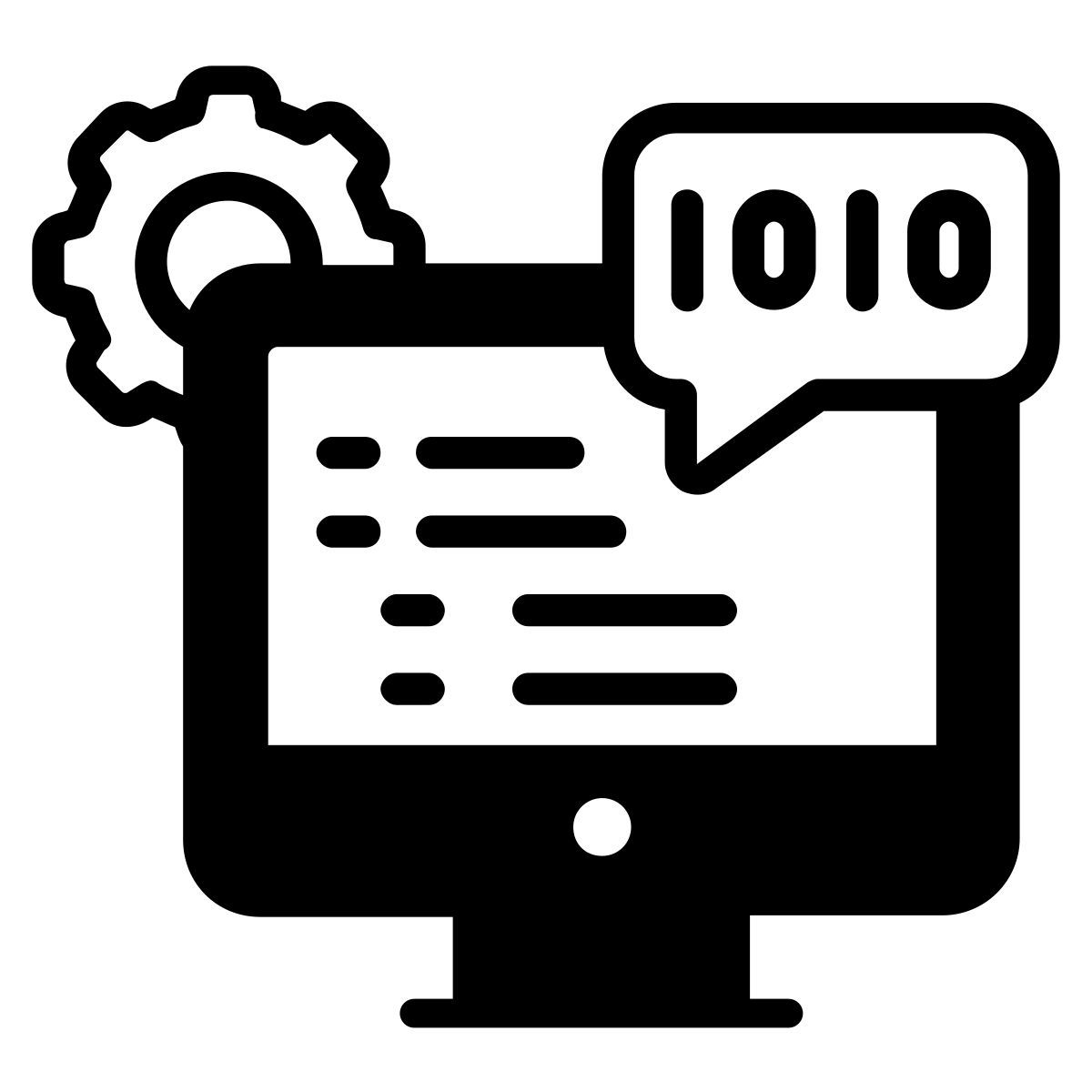 binary code icon