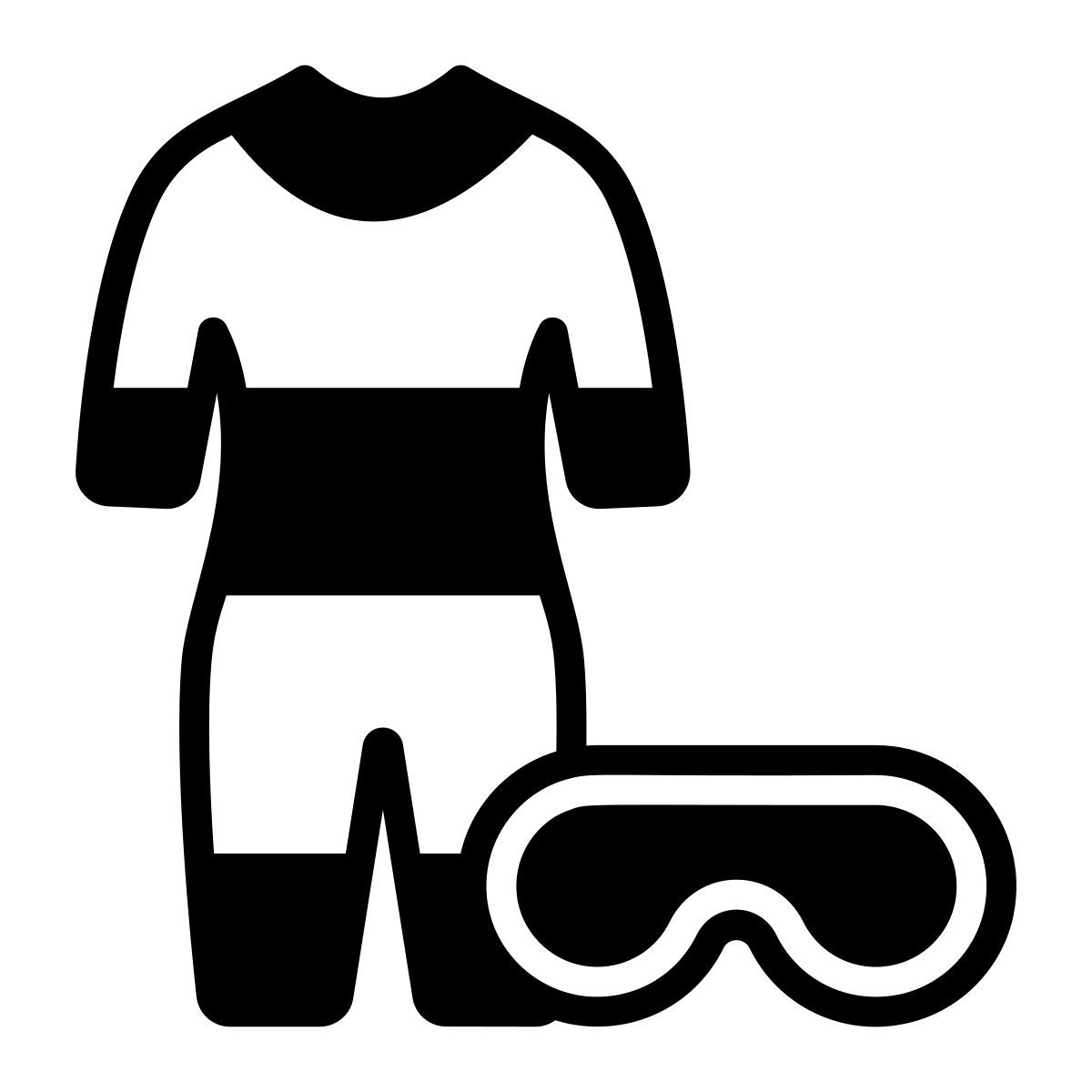 diving costume icon