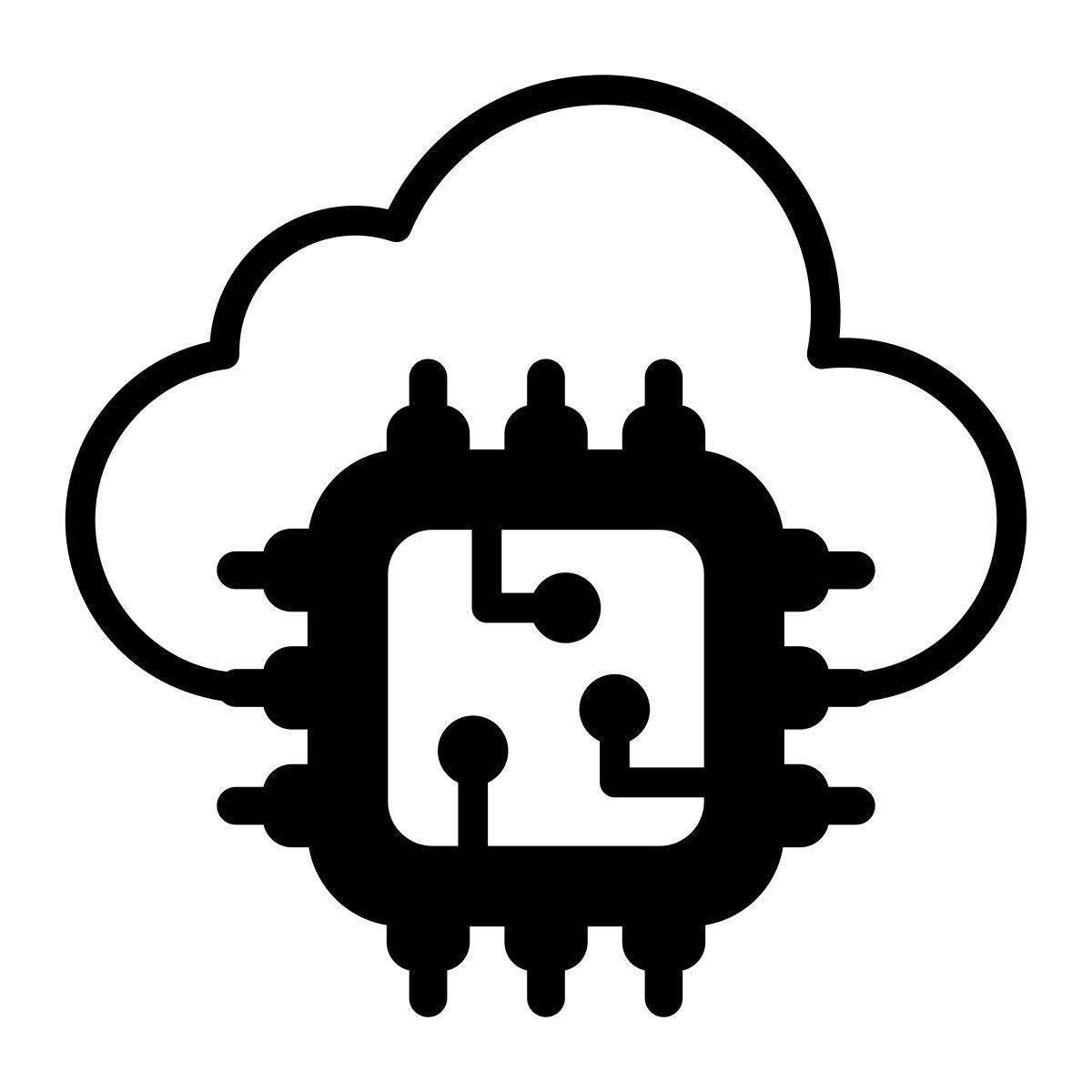 Cpu de smartphone icon