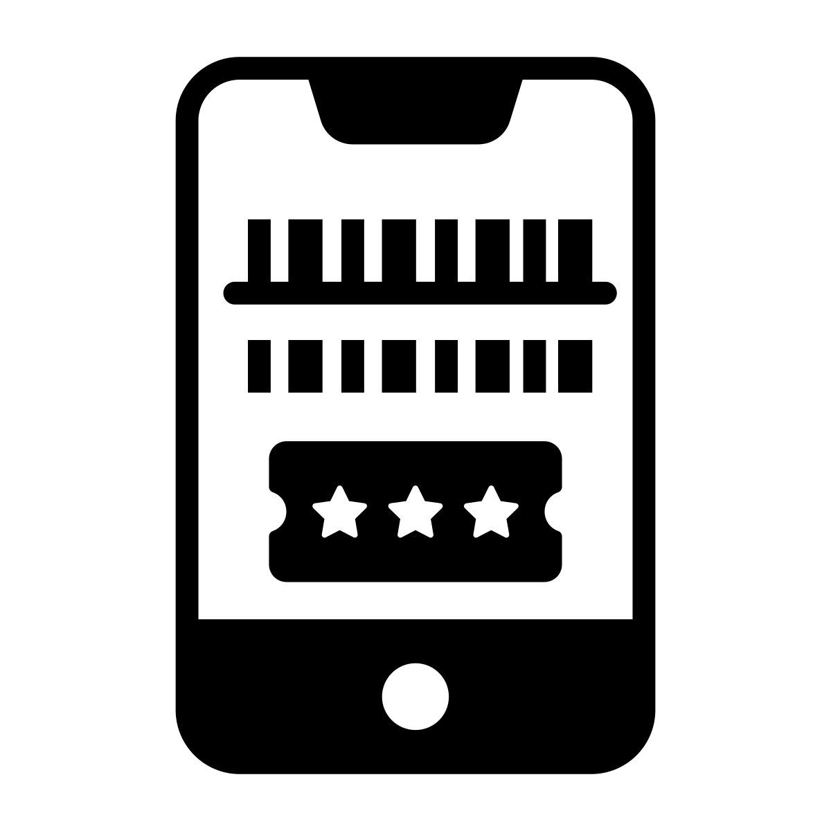 ticket scanning icon