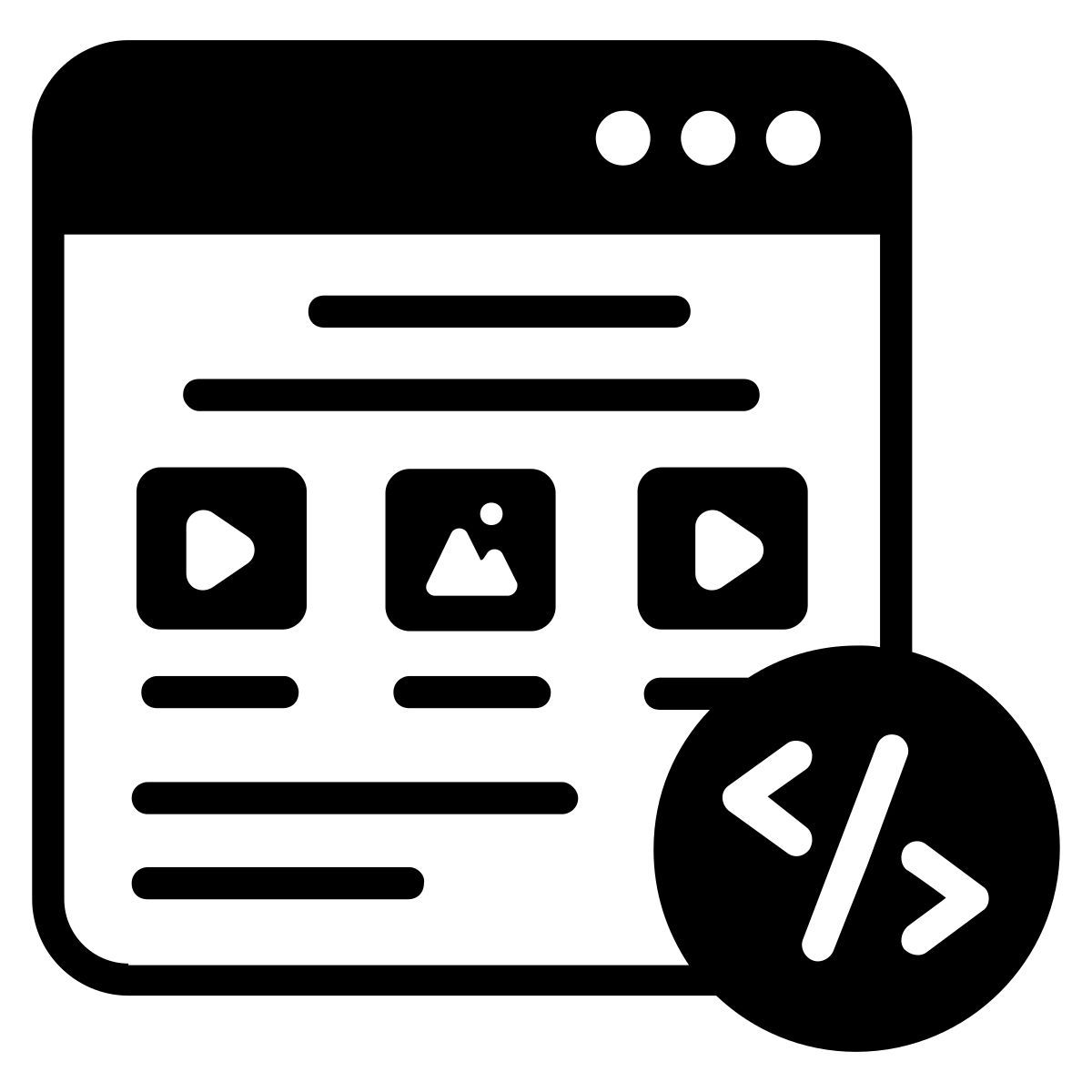 web development icon