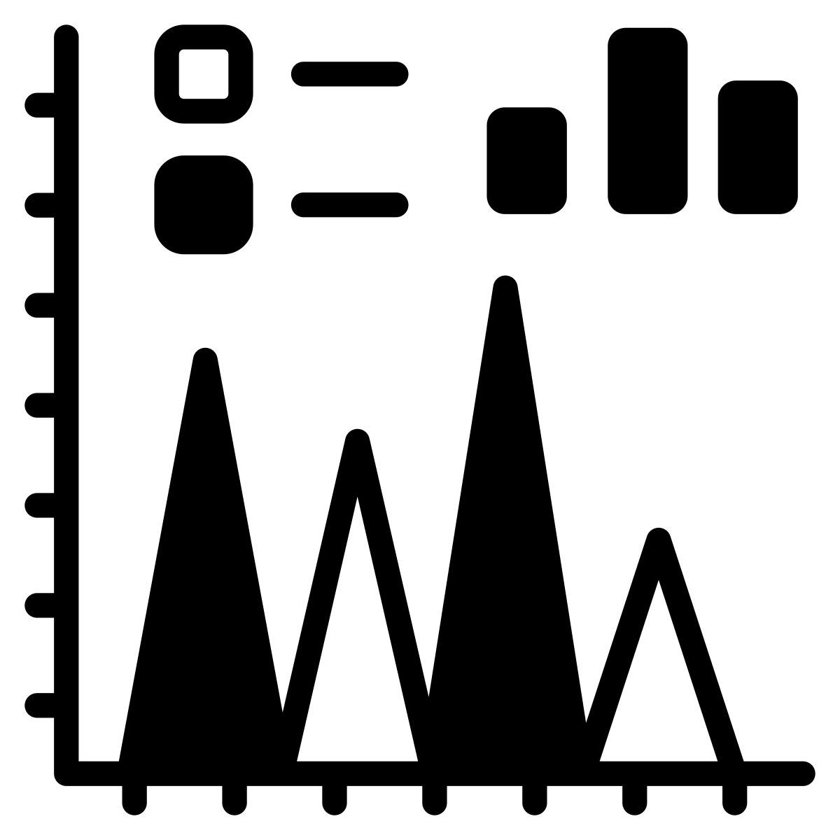 area graph icon