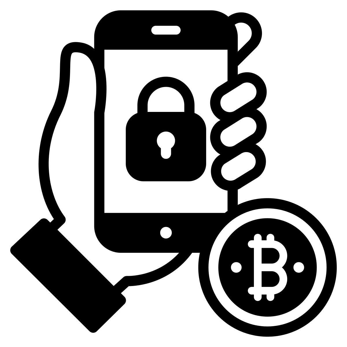 bitcoin verschlüsselung icon