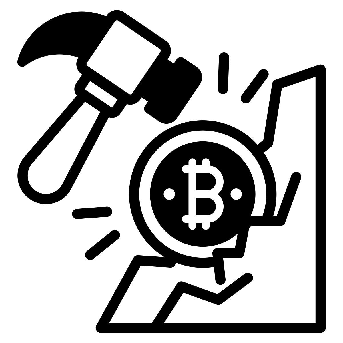 bitcoin mining icon