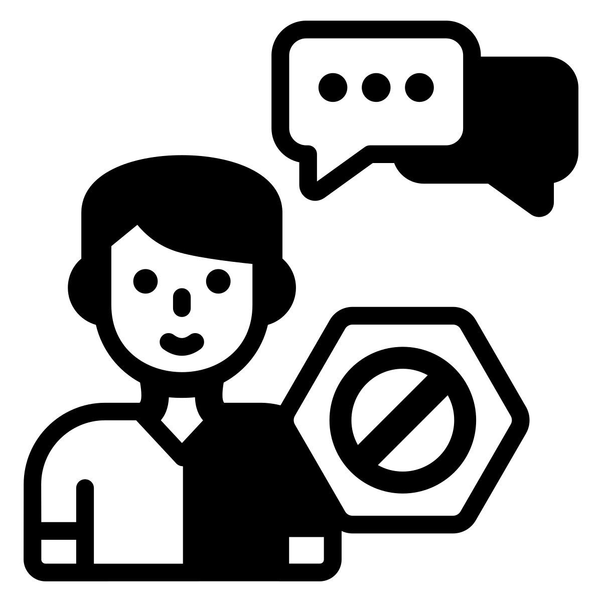 block chat icon