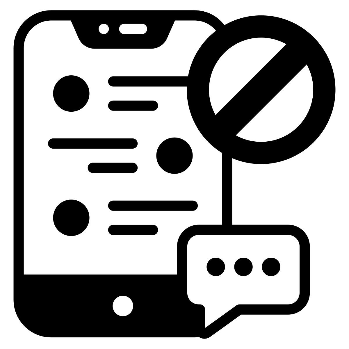 block chat icon