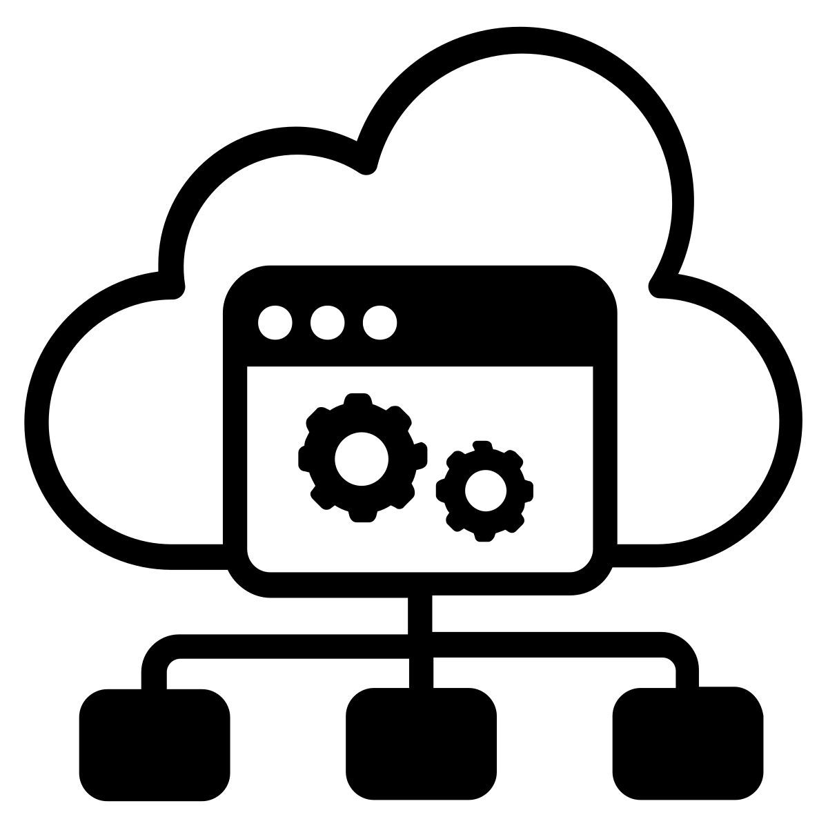 Cloud computing icon