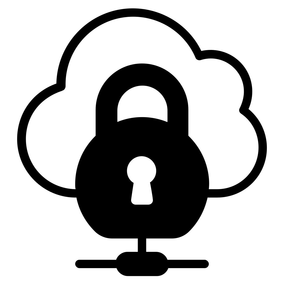 cloud lock icon